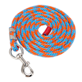 Miniatyrbild 8 av 8: Hästkoppel Tjockad Dragresistent Nylon Hästrep för Boskap Husdjur Hästträning 6,6ft Lång Blå Orange