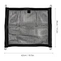 Miniatyrbild 7 av 8: 42x36cm Liten Lastnät Elastiskt Sträckbart Fickförvaring Mesh Nät Universellt Bil Lastbil Lastnät 42x36cm