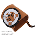 Miniatyrbild 6 av 8: Bomulls tvättkorg tjocknad tecknad djur barnleksaker hushållsavfall smutsiga kläder förvaringshink 30x27cm Tiger Face