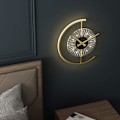 Miniatyrbild 2 av 6: LED Digital Väggklocka 3D Design Kreativ Väggklocka för Sovrum, Kontor, Hängande Väggklocka