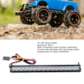 Miniatyrbild 8 av 8: 1/10 RC Takljusramp Universell Vitt Ljus RC Crawler Ljusramp med 15 LED-lampor Fästen för 1/10 RC Bil
