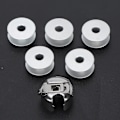 Miniatyrbild 3 av 8: 5 st Bobbin Aluminium Sytrådsspole Bobbin Case Låssöm Symaskin Reservdelar