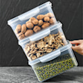 Miniatyrbild 8 av 8: Frukt- och grönsaksförvaring, Innovativ grönsaksbehållare med snabbdräneringsfunktion för effektiv vattenavlägsning, Transparent design för tydlig synlighet,