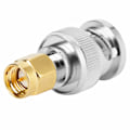 Miniatyrbild 9 av 9: 2 st BNC hane till SMA hane RF koaxialkontakt adapter testkonverterare Fint till kopparmaterial