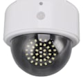 Miniatyrbild 8 av 8: Solcellsdriven Attrapp Kamera Säkerhet Utomhus Solenergi Simulerade Övervakningskameror med Blinkande Rött LED-Ljus för Inomhus Utomhus