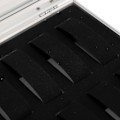 Miniatyrbild 4 av 8: 12 Fack Aluminium Klockförvaringslåda Rektangulär Mockasida Aluminium Klock Smyckesdisplay Förvaring För Hemmet