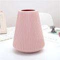 Miniatyrbild 2 av 4: Vas Matt Keramisk Look Tjock Modern Minimalistisk Dekorativ Plastblomvas för Vardagsrum Sovrum Kontor 3516 Rosa