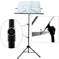 Miniatyrbild 5 av 7: Notställ för musik, robust bärbar hopfällbar metallstativ med bärväska, justerbar höjd, lätt och kompakt för förvaring och resor