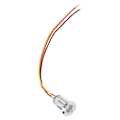 Miniatyrbild 7 av 8: 4 Set PreWired Runda LED-lampor Vattentäta Metall 2-färgsindikatorer Gemensam Katod 12mm 1224V (Röd och Gul)