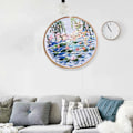 Miniatyrbild 7 av 8: Tryckt broderi Enkelt 3 Dimensionellt Klassiskt Vackert Broderikit för Heminredning PresentMonet Vattenliljor