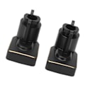 Miniatyrbild 5 av 8: 2PCS Bakre Portal Drivaxel Montering 1/18 RC Modellbil Bakre Mässingskåpa RC Tillbehör för Axial UTB18 Svart