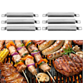 Miniatyrbild 2 av 7: 2 Set Grill Crossover Justerbara Kanalrör Grill Rostfritt Stål Gas Reparationsdel Kit