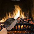 Miniatyrbild 5 av 6: Rustik Inredning, Värmebeständig Läder Trä Luftblåsare för Utomhuscamping BBQ Grill, Inflyttningspresent Eldstadsbälg med Hängrem, Gjutjärn