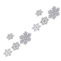 Miniatyrbild 6 av 8: Jul Metall Scrapbooking Snöflingor Stansar, Tunn Stans för Exakt Korttillverkning & Prägling, Elegant Silver Snöflinga Design för Vinter