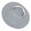 Miniatyrbild 5 av 8: 4 st PVC-lapp elastiskt repset D-ring lapp bungee repset rostfritt stål D-ring dyna grå