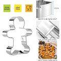 Miniatyrbild 2 av 5: Jul Cookie Cutter 10 delar, rostfritt stål Jul Cookie Cutters - Mönster: Jultomte, pepparkaksgubbe, snöflinga, julgran,