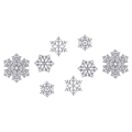 Miniatyrbild 8 av 8: Jul Metall Scrapbooking Snöflingor Stansar, Tunn Stans för Exakt Korttillverkning & Prägling, Elegant Silver Snöflinga Design för Vinter