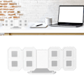 Miniatyrbild 1 av 8: 8-formad LED-klocka Vit och Blå Färg Justerbar Väckarklocka för Hem Sovrum Kontor