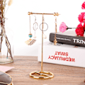 Miniatyrbild 3 av 8: Elegant Smyckesorganisatorställ, Guldmetallskärm Säkerställer Att Ytan Aldrig Bleknar, Modulär Dekoration för Vardagsrum, Sovrumsbord, Perfekt Gåva