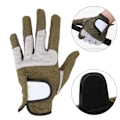 Miniatyrbild 1 av 8: Män Golfhandskar Vänster Hand Mikrofiber Svett Absorberande Mjuk Andas Golfhandskar Armégrön 24#