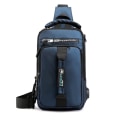Miniatyrbild 1 av 5: Sling Crossbody Axelväska Herrar Stor Kapacitet Ryggsäck Sling Bag Herrar Liten Crossbody Axelväska Utomhus Sport Fritid