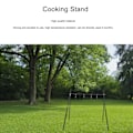 Miniatyrbild 7 av 8: Trefot BBQ-grill för lägereldmatlagning, stativ för utomhuspicknick, grilltillbehör för fester
