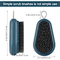 Miniatyrbild 2 av 7: 2 stycken skrubbor Multi-Purpose Heavy Duty Scrub Brush Soft Scrubbing Brush Set för tvättkläder skor, badrum, dusch, handfat, golv