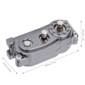 Miniatyrbild 4 av 5: 313mm Hjulbas Metall Chassi Ram Överföringslåda Reservdelar Passar för 1/10 RC Crawler BilTitanium