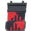 Miniatyrbild 3 av 8: Elastiskt klockarmband i nylon för Amazfit Active Edge A2212 snabbkoppling justerbar stretchig flätad ögla med 2 st skruvmejslar röd svart