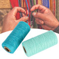 Miniatyrbild 6 av 8: 2 rullar 8/4 varpgarn rent bomullshandsömnadstråd för stickning tatting matta gobeläng hantverk