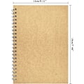 Miniatyrbild 3 av 6: 2-pack College Ruled Notebook, Mjukt gult omslag Spiral Notebook, Memo Notepad Skissbok, Studenter Kontor Affärsdagbok Spiralbok Journal, 100