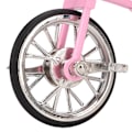 Miniatyrbild 3 av 8: Rosa Look Leksak Tricykel Modell Simulerad Design Tricykel Prydnad Slitstark Legering DIY Leksak Tricykel Prydnad för Samla