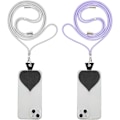 Miniatyrbild 1 av 5: 2-pack Telefonband, Bärbar Telefonrem med Universalplåster, Halsband för Telefon, Kompatibel med De Flesta Smartphones