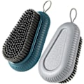 Miniatyrbild 1 av 7: 2 stycken skrubbor Multi-Purpose Heavy Duty Scrub Brush Soft Scrubbing Brush Set för tvättkläder skor, badrum, dusch, handfat, golv