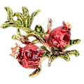 Miniatyrbild 3 av 5: 12 st Garment Embellishments Falska Pärlor Dekoration Flatback Klädknapp för DIY Kläder Väska Hårclips Liten Granatäppleblomma/ 72g