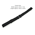 Miniatyrbild 1 av 2: Utomhus multifunktionell militär träningsbälte nylon spänne bälte strap män midjeband 3.8x125cm(svart )