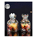 Miniatyrbild 4 av 6: 20 st PVC Transparent Jul Dekoration Presentask Karamell Äppelask