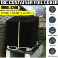 Miniatyrbild 5 av 5: IBC-skydd, vattentank IBC-behållarpresenning, 420D UV-skydd IBC / regnskyddsöverdrag, med dragkedjeöppning, reflexremsa, för behållare
