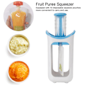 Miniatyrbild 5 av 5: Squeeze Station Press & Store System Bärbar Barn Fruktpuré Press Matpåsar för Hemkök(Blå )