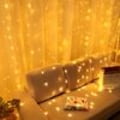 Miniatyrbild 5 av 8: Twinkle Modes Ljusslinga, Vattentät & Hållbar LED Gardinljusslinga, 192 Varmvita LED-lampor för Inomhus- & Utomhusdekoration, Energibesparande, Säker