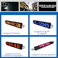 Miniatyrbild 7 av 8: LED-matrispanel 12x72 punkter Bluetooth APP-kontroll Programmerbar rullande LED-skylt för butik bil bar hotell