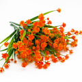 Miniatyrbild 5 av 8: Konstgjorda falska blommor, 4 buntar utomhus UV-beständiga grönskande buskar växter inomhus utomhus hängande planterare hem trädgård dekor（Orange）