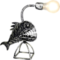 Miniatyrbild 1 av 5: USB-lampor: Robotmodell-utseende med simulerade flamlåge-LED-lampor, perfekt för kreativa utrymmen