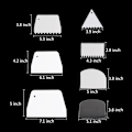 Miniatyrbild 2 av 10: Kakspakel och kaksmoother, 7 st kakglasyrskrapa kaksmoother skrapa skärare smoother verktyg set$Kakskrapa smoother set, 7 st glasyr smoother