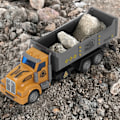 Miniatyrbild 7 av 8: Dragbil i skala 1/48 med dragfunktion, levande pedagogisk, bekväm grepp, ABS-byggfordonsleksak för barn över 3 år (färglåda) lång huvud
