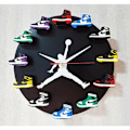 Miniatyrbild 1 av 4: Hemväggklocka Stereoskopisk Skomodell Sneaker Väggklocka (Klassisk Svart)