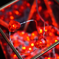 Miniatyrbild 4 av 8: Fairy String Lights 10 ft 30 LED Röda Hjärtformade Blinkande Fairy Lights Batteridrivna för Barnrum Bröllop Inomhusfest Alla hjärtans dag