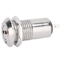 Miniatyrbild 6 av 8: 10 st Nyckelströmbrytare Fat Metall ONOFF Strömspärr Rostfritt Stål med Nyckelmutter 12mm AC DC220V (Enkel Dragning)