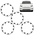 Miniatyrbild 1 av 8: 21-tums Fälgsidoskydd Repskydds Navkapsel Fälgplåster Ersättning för Performance 2021 till 2023