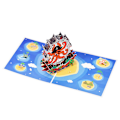 Miniatyrbild 1 av 6: Utsökta Pop Up Julkort, 3D Pop Up Julhälsningskort, God Jul-kort med Platt Display Widget, Perfekt Överraskningspresent för